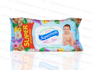 Дитячі вологі серветки Superfresh 120 шт.
